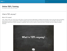 Tablet Screenshot of onlinetefltraining.com